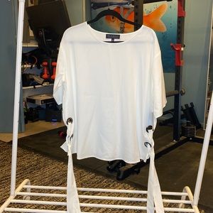 NWT Eloquii White Shirt with Side Ties